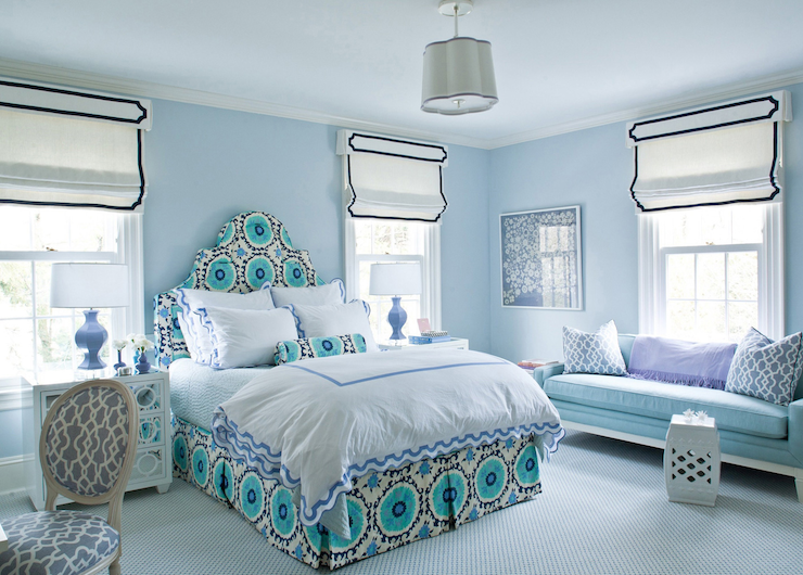 Featured image of post Baby Blue Wall Paint Bedroom / With plummett walls and railings woodwork, this bedroom feels.