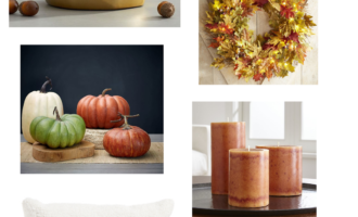 fall decor ideas with pop of orange www.homewithkeki.com