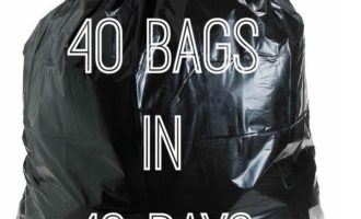 40 trash bags in 40 days to declutter your life and home for more tips go to www.homewithkeki.com #organized #tips #declutter