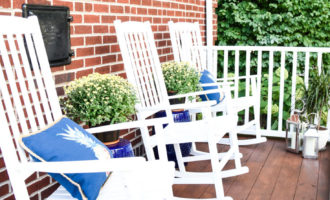 stain deck floors deck repair tips #diy #deckimprovements #sandingdecks #lowespartner #sponsored rocking chairs on porch